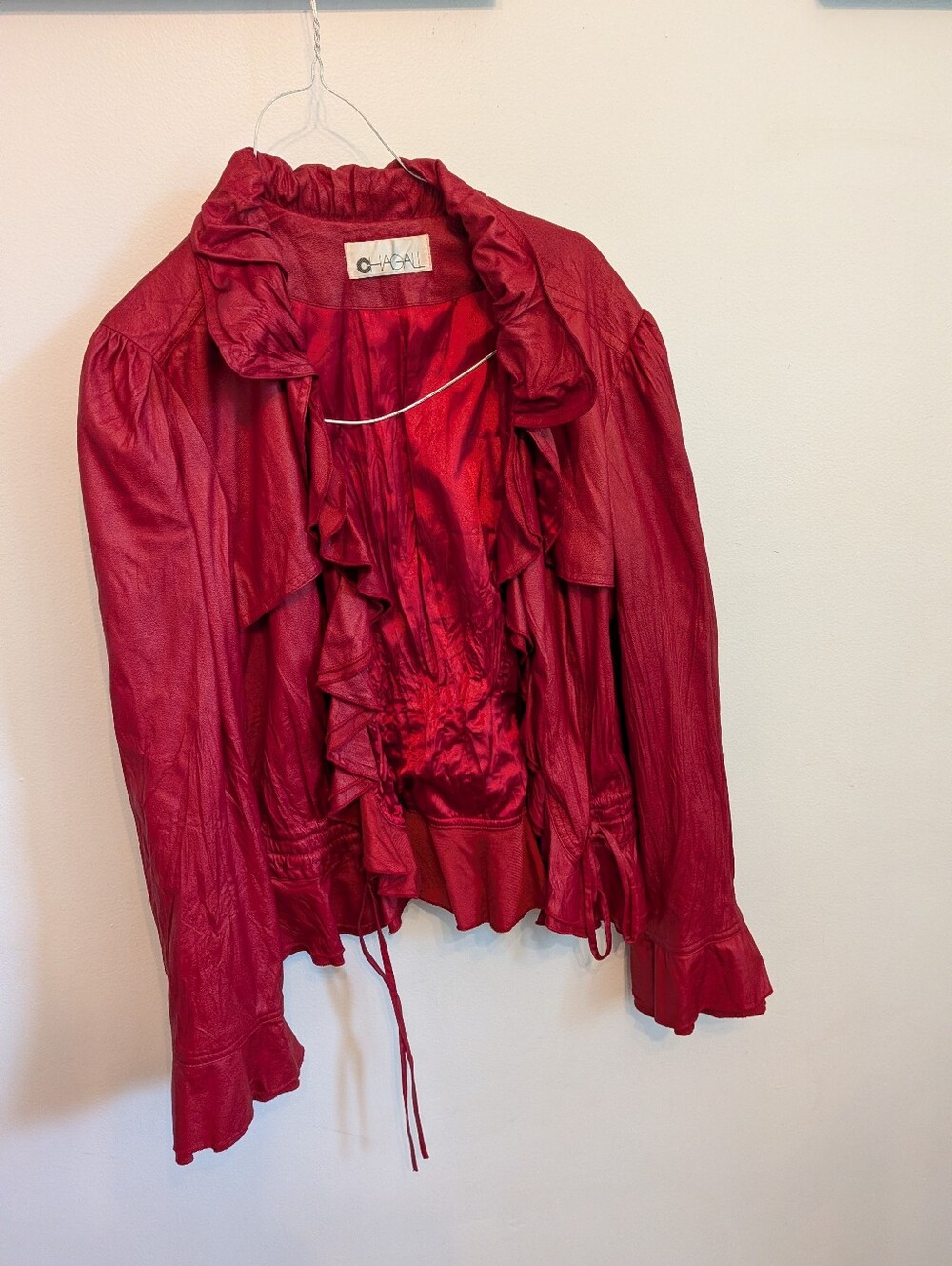 Red Ruffled Vintage Jacket